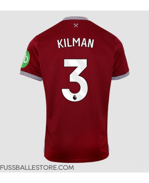 Günstige West Ham United Max Kilman #3 Heimtrikot 2025-26 Kurzarm Günstige West Ham United Max Kilman #3 Heimtrikot 2025-26 Kurzarm